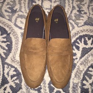 Tan Suede Mens H&M Loafers Size 9.5